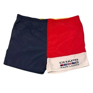 Vintage Chaps Ralph Lauren Men’s Swim Trunks Size XL Lined Color Block - Picture 1 of 10