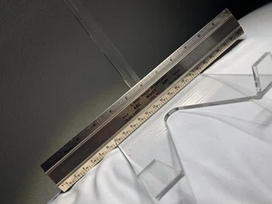 Vintage Golden Measure Ruler Advertising ~ ABC WMEV KBS Radio Marion VA - Picture 1 of 6