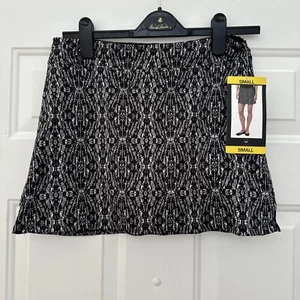 Tranquility by Colorado Rhombi Black Comfort Stretch Skort - NWT! - Picture 1 of 3