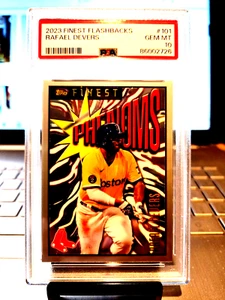2023 Finest Flashbacks Rafael Devers #101 Gem Mt. 10 " Raffy Big Stick " Red Sox - Picture 1 of 9