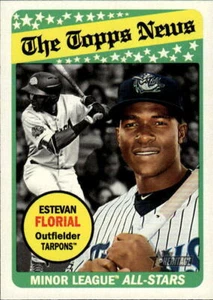 2018 Topps Heritage Minor League Estevan Florial #187 Tampa Tarpons - Picture 1 of 2