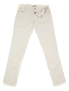 Luigi Borrelli Cream Solid Pants - Super Slim - 33/49 - (CARSS29310503) - Picture 1 of 4