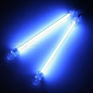 2x Blue 15cm Car Auto Exterior/Interior Neon Light Lamp - Afbeelding 1 van 3