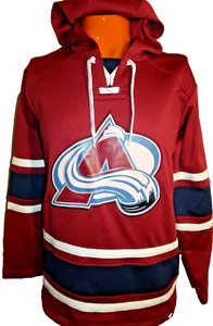 Colorado Avalanche Hoodie Mens Medium Maroon Sweatshirt NHL Fanatics Pullover C4 - Picture 1 of 8