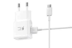 Samsung 15W EU Mains Charger White with A to C Cable - EP-TA20EWECGWW - Picture 1 of 6