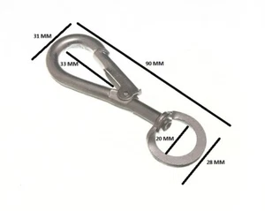 Clip Carabina Gancho Rápido para Girar 7mm 9/32 BZP Paquete Talla 20 - Imagen 1 de 1
