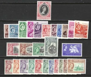 SIN SELLOS BORNEO #260...296— (5) JUEGOS Y SINGLES— 1953 — COMO NUEVO - Imagen 1 de 2