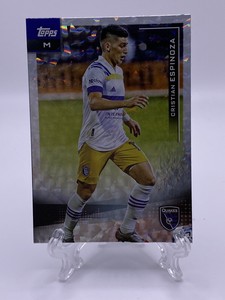 Topps 2021 MLS Parallel SP White Foil Ice Icy CHRISTIAN ESPINOZA EARTHQUAKES