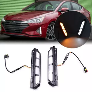 LED DRL Daytime Running Light Fog Turn Signal Lamp For Hyundai Elantra 2019-2020 - Foto 1 di 9