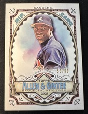 2021 TOPPS ALLEN AND GINTER DEION SANDERS #RC-DSA RIP CARD /99