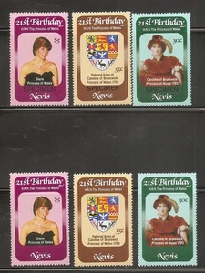 Nevis SC # 150-152 Diana Princess Of Wales 21St Birthday. Specimen,Regular.  MNH - Picture 1 of 1