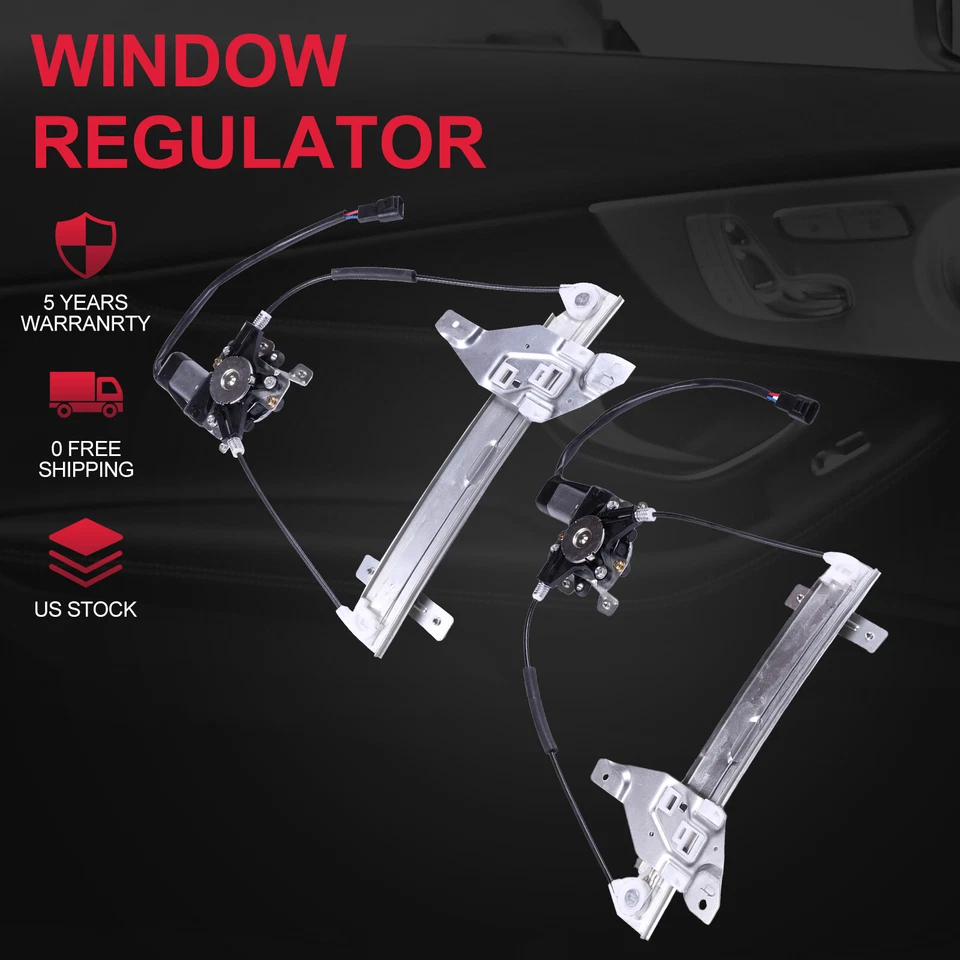 Pair Power Window Regulator w/ motor Rear left Right For 2000 Chevrolet Impala - Изображение 1 из 4