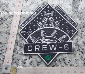 NASA Space Falcon 9 Dragon Crew-6 Bowen Hoburg Sultan Fedyaev logo patch - Picture 1 of 1