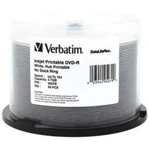 Verbatim 95079 4.7GB DataLifePlus DVD-Rs, 50-ct Spindle - Picture 1 of 1