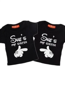 Darkside Baby T Shirt "She's My Sister" 12-18 Monate  - Bild 1 von 1