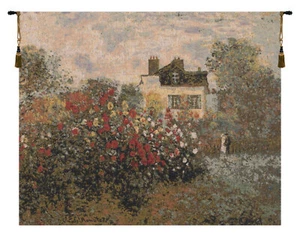 Claude Monet Artwork,The House Of Monet Landscape & Lake European Woven Tapestry - Imagen 1 de 5