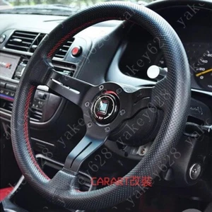 Volante de carreras de cuero ND 13 pulgadas Drift volantes deportivos Nardi 320MM - Imagen 1 de 6