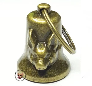 MOTORCYCLE WILD HOG RIDE BELL BRONZE FINISH FITS HARLEY DAVIDSON & INDIAN - Picture 1 of 5