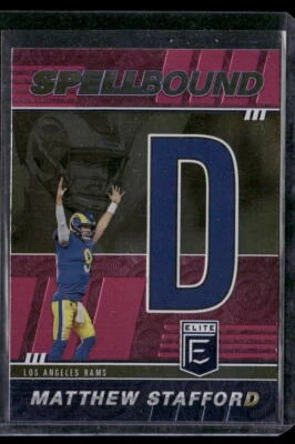2022 Donruss Elite #SB-MS8 Matthew Stafford Spellbound Pink - Image 1 of 2