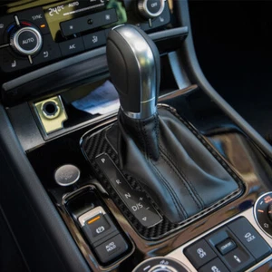  Carbon Fiber Center Automatic Gear Shift Bottom Sticker For VW Touareg 11-18 - Picture 1 of 10