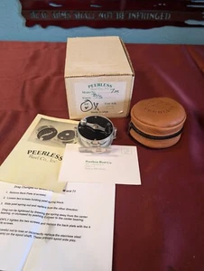 Peerless Model 7m Fly Reel Black Silver Finish RH W ORVIS WF4F line Case & Box - Picture 1 of 20
