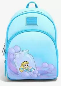 Loungefly Disney Alice im Wunderland Alice in Flasche Mini-Rucksack NEU - Bild 1 von 5