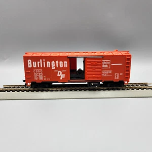 Tyco CB&Q Burlington Route Freight Unloading Box Car 19720 HO Scale - Bild 1 von 6