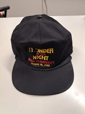 Chapéu Michael Nunn vs Iran Barkley 1989 Thunder In The Night título luta boxe - Imagem 1 de 4