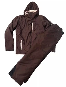 Girls Columbia Snow Suit Coat and Pants XL 18/20 Brown And Pink Hooded - Picture 1 of 18