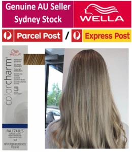 FREE POST Wella Color Charm Gel Permanent Dye 8A Light Ash Blonde Grey Coverage - Picture 1 of 10