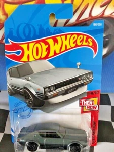 Hot Wheels 2021 Then and Now 9/10 Nissan Skyline 2000 GT-R 180/250 MF Dark Gray - Picture 1 of 1