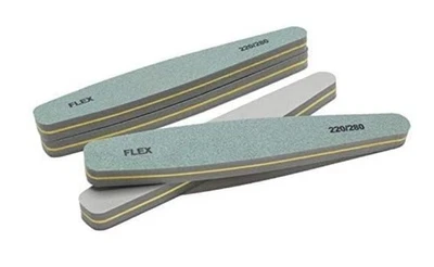 10 упаковок из 5 пилок для ногтей зернистость 220/280 алмазный буферный блок для ногтей - Изображение 1 из 3