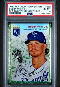 2023 Topps Chrome Platinum Anniversary Bobby Witt Jr. #262 /99 Green Royals - Bild 1 von 2