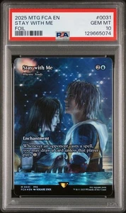 PSA 10 GEMAS COMO NUEVAS Magic The Gathering Stay With Me Foil FCA 0031 Final Fantasy - Imagen 1 de 2