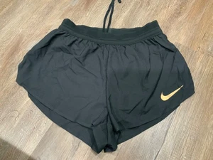 Nuevos Pantalones Cortos para Correr Nike Pro Elite Hechos en EE. UU. Negro Dorado CW2565-077 Para Hombres Talla S - Imagen 1 de 8