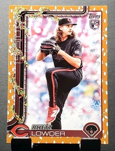 2025 Topps Holiday #H104 Rhett Lowder RC REDS Rookie Holiday Lights ⚾️NM/MT - Bild 1 von 2