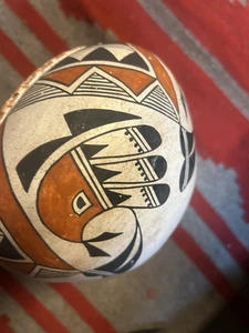 Beautiful Acoma Polychrome Pot W/ Ruffled Rim A. Pasquale Native American Potter - Picture 1 of 14