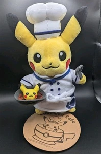 Pokemon Center Pokemon Cafe Japan Exclusive Chef Pikachu Plush w/ Tag - Picture 1 of 5