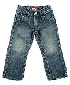 Pantalones de mezclilla Levi's 514 pierna recta niño pequeño talla 2T cintura ajustable - Imagen 1 de 3