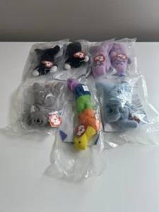 TY Teenie Beanie Babys - 1993 Mcdonalds Happy Meal Spielzeug alle versiegelt 7 Spielzeuge. - Bild 1 von 7