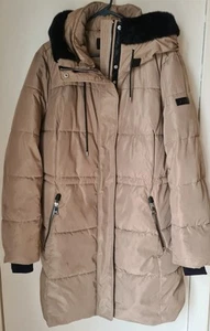 DKNY Women's Cold Weather Outerwear Puffer Size: XL Light Brown/Biege - Picture 1 of 14
