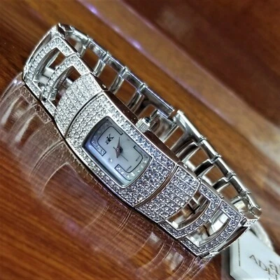 Nuevo Reloj ADEE KAYE Plata Art Deco Cristal Swarovski Foto 1 de 4