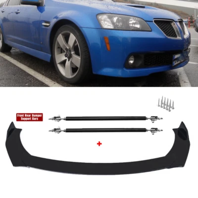 For Pontiac G4 G5 G6 G8 Front Bumper Splitter Spoiler Chin Body Kit +Strut Rods Foto 1 de 4
