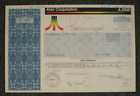 Atari Corporation Video Games 1987 Stock Certificate ~ 1000 Shares Ink Cancelled