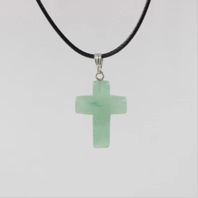 10 PIEZAS Cruz Piedra Cuarzo Dijes Colgante Collar Mujeres Hombres Joyería Gargantilla Regalo Foto 1 de 4