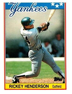 1988 Topps United Kingdom Minis Single - #31 Rickey Henderson A2 - Image 1 of 2
