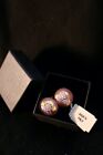 NWT Gold and Pink Millefiori Italian Clip-On Earrings - Gold Toned, Deadstock 