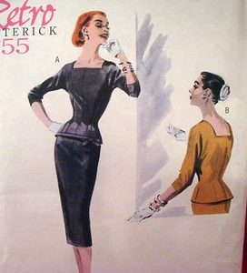 Butterick 5557 RETRO 50s TOP SKIRT OUTFIT Sz 14-20 Bust 36-42 Sewing Pattern - Picture 1 of 3