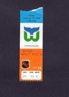 1982 OILERS vs HARTFORD WHALERS GAME 33 WAYNE GRETZKY 2/19 HAT TRICK 5 POINTS - Image 1 of 2