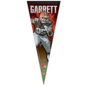 MYLES GARRETT CLEVELAND BROWNS PREMIUM QUALITY PENNANT 12"X30" BANNER NFL - Picture 1 of 1
